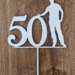 číslo 50 + postava muža /natur/