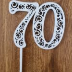 zápich na tortu - číslo 70 /ornament/