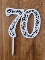 zápich na tortu - číslo 70 /ornament/