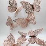 Pap.dekorácia na tortu – motýle ružové 3D/02