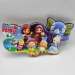 dekorácia na tortu/magnetka - Ruby z dúhy /Rainbow/04/