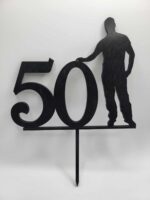 Zápich číslo 50 + postava muža /čierna/