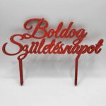 Zápich – Boldog Születésnapot 02/17/červená/