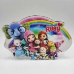 dekorácia na tortu/magnetka - Ruby z dúhy /Rainbow/03/