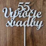 zápich na tortu 55 Výročie svadby /01/
