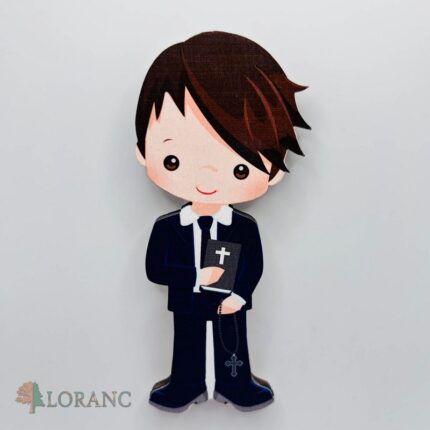 Dekorácia na tortu/magnetka prijímanie - modliaci sa chlapček