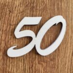 dekorácia na tortu - dekoračné číslo 50 /new/