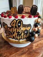 Dekorácia na tortu/magnetka -Fitnes -činka v ruke 01 – Obrázok 4