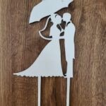 Zápich na tortu/ Svadobný pár+slnečník