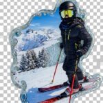 Magnetka na objednáku - Lyžiar Adrián2