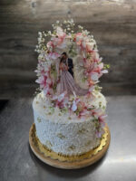 Dekorácia na tortu/magnetka - Svadobný pár 01 – Obrázok 3