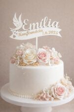 Zápich na tortu/ Konfirmácia + meno a dátum – Obrázok 3