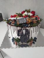 Dekorácia na tortu/magnetka Muž vo fraku - ELEGÁN 01 – Obrázok 2