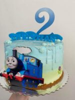dekorácia na tortu/magnetka - Vláčik - Lokomotíva Tomáš – Obrázok 2