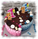 dekorácia na tortu/magnetka - Macko 1. rok /04 – Obrázok 2