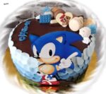 Dekorácia na tortu/magnetka - Ježko SONIC /blue/ 01 – Obrázok 4