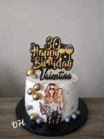 Dekorácia na tortu/magnetka Žena/Dievča - Party Girl 01 – Obrázok 2