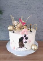 dekorácia na tortu/magnetka - Dievča s balónmi 02 – Obrázok 2