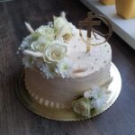 Zápich na tortu/ pl. krížik zlatý + holubica 01 – Obrázok 3