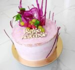 Nápis na tortu/ Všetko najlepšie /11/natur/ – Obrázok 2