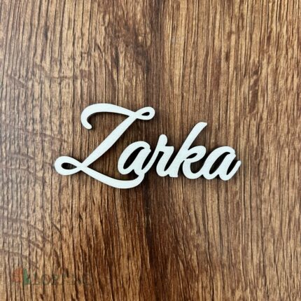 Drevený výrez meno Zarka