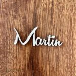 Drevený výrez meno Martin 02