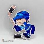dekorácia na tortu/magnetka Hokejista 01