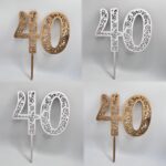 zápich na tortu číslo 40 /ornament/