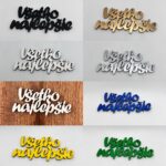 nápis na tortu/ Všetko najlepšie /forte/