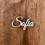 Drevený výrez meno Sofia