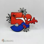 Pap.zápich na tortu - číslo 5. Spiderman