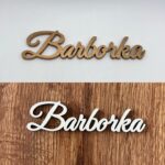 Drevený výrez meno Barborka