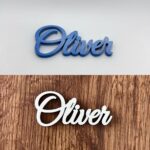 Drevený výrez meno Oliver
