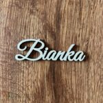 Drevený výrez meno Bianka