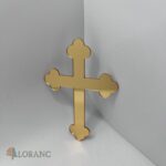 Dekorácia na tortu/zápich – pl. krížik zlatý