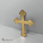 Dekorácia na tortu/zápich – pl. krížik zlatý /Typ D/8/ – Obrázok 3