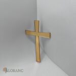 Dekorácia na tortu/zápich – pl. krížik zlatý