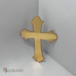 Dekorácia na tortu/zápich – pl. krížik zlatý