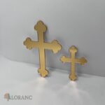 Dekorácia na tortu/zápich – pl. krížik zlatý /Typ D/8/ – Obrázok 2