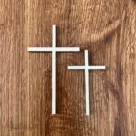 Dekorácia na tortu/zápich – drevený krížik /Typ B/11/ – Obrázok 2