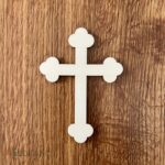 Dekorácia na tortu/zápich – drevený krížik