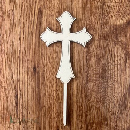Dekorácia na tortu/zápich – drevený krížik