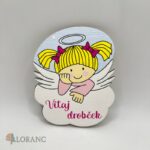 Dekoráciana tortu/magnetka Anjelik - Vitaj drobček 08