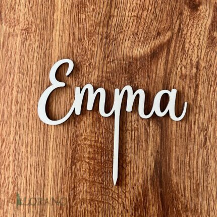 Zápich na tortu s menom Emma