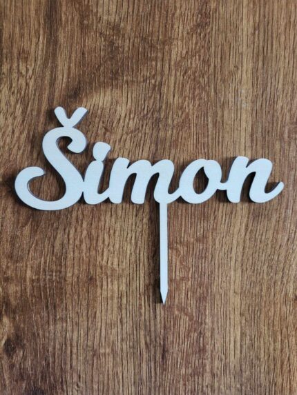 Zápich na tortu - meno Šimon