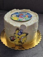 dekorácia na tortu/magnetka Pikachu s tortou /Pokémon 02 – Obrázok 2