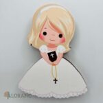 Dekorácia na tortu/magnetka prijímanie – modliace sa dievčatko