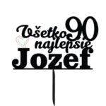 Zápich na objednávku - čísla  Všetko najlepšie Jozef 90