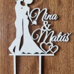 Zápich na tortu/Svadobný pár + mená