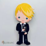 Dekorácia na tortu/magnetka prijímanie - modliaci sa chlapček